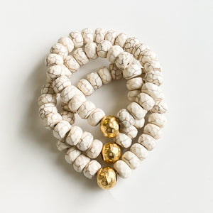 Rondelle Gemstone Ball Bracelet