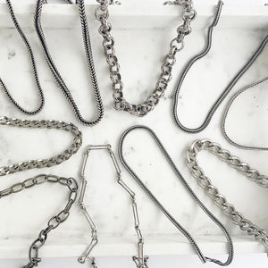 Bone Chain Necklace 24”