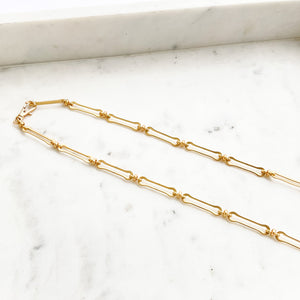 Bone Chain Necklace 24”