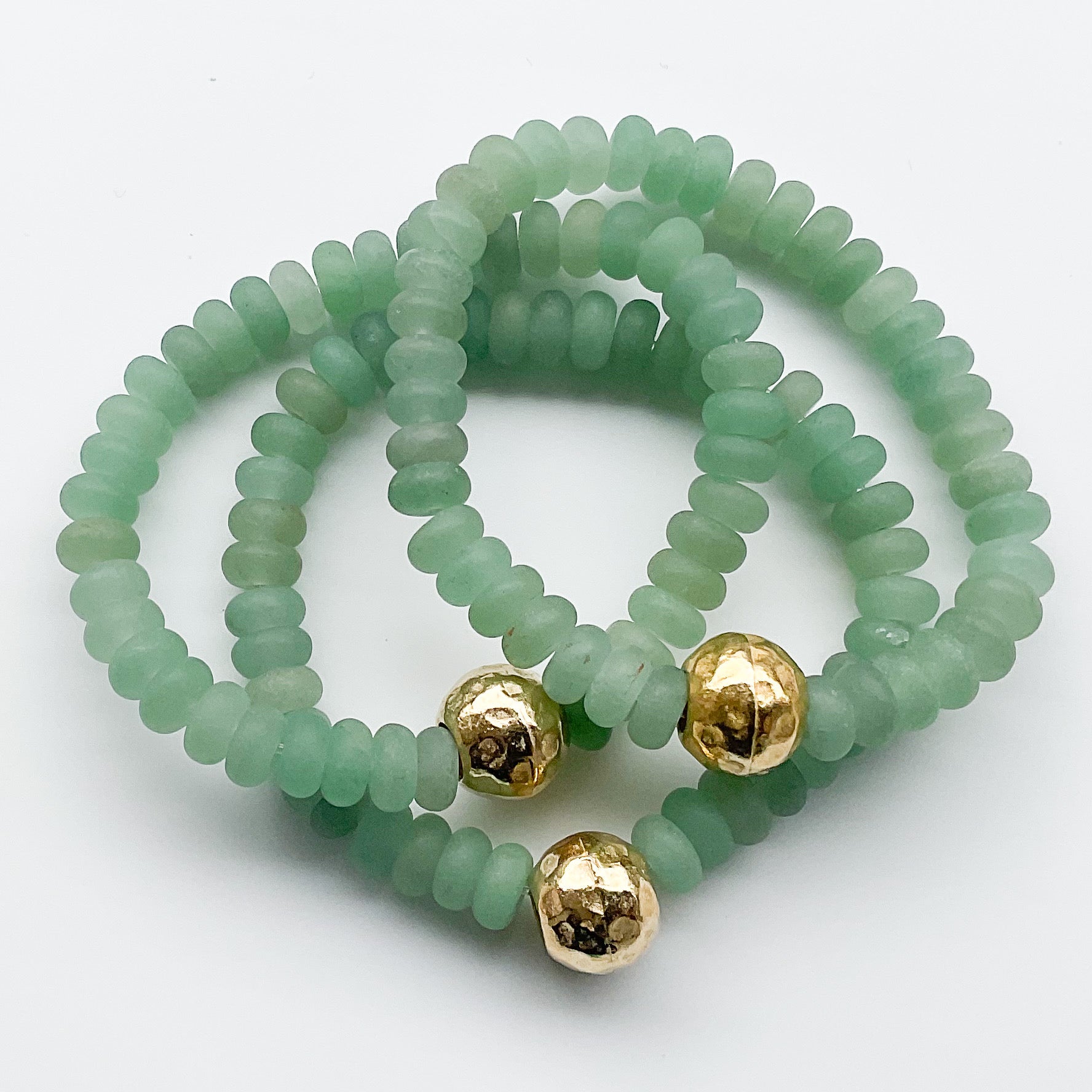 Rondelle Gemstone Ball Bracelet