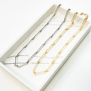 Bone Chain Necklace 24”