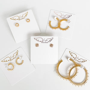 Medium Starburst Hoops