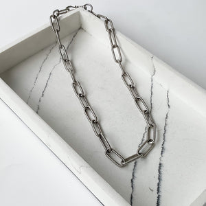 XL Paperclip Necklace 18”
