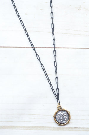 Paperclip with Small 2-Tone Coin