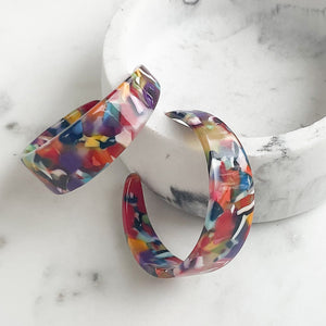 Medium Flat Acrylic Hoop
