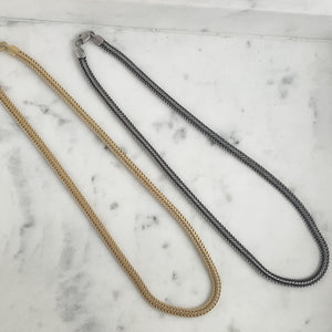 Double Flat Woven Chain 20”