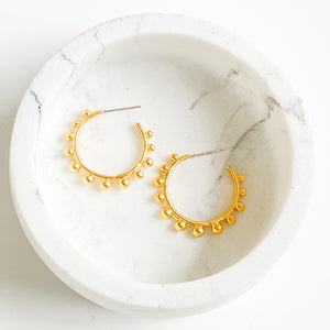 Studded Hoops