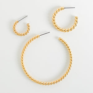 Twisted Rope Hoops