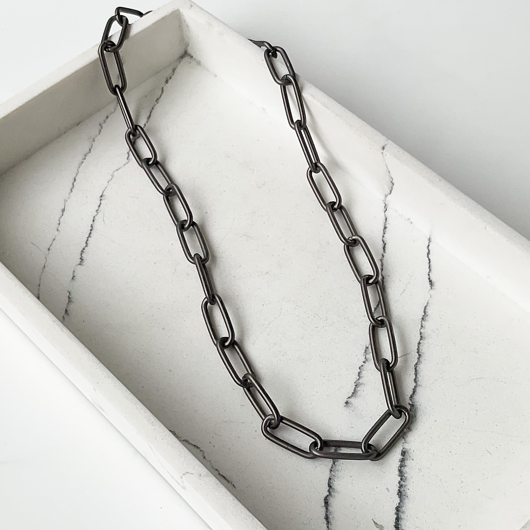 XL Paperclip Necklace 18”