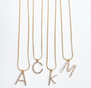 Baguette Monogram on Square Snake Chain