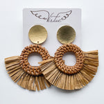 Disc Post with Wicker Fan