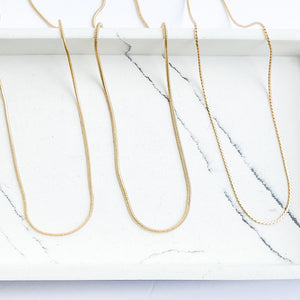 Square Snake Chain 18”