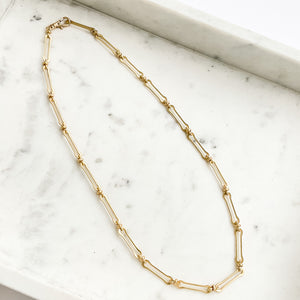 Bone Chain Necklace 24”