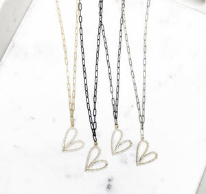 Script Heart on 19” Paperclip