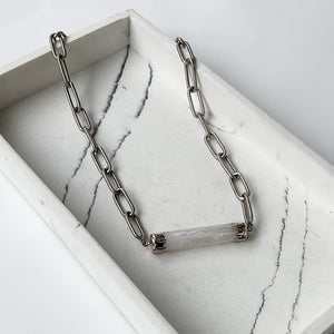 Short Selenite Connector on XL Paperclip