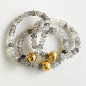 Rondelle Gemstone Ball Bracelet