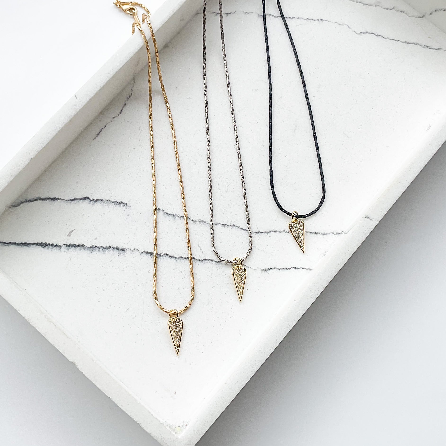 Mini Dagger Heart on Petite Rope