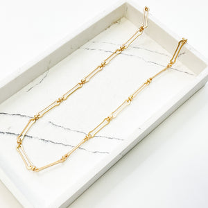 Bone Chain Necklace 24”