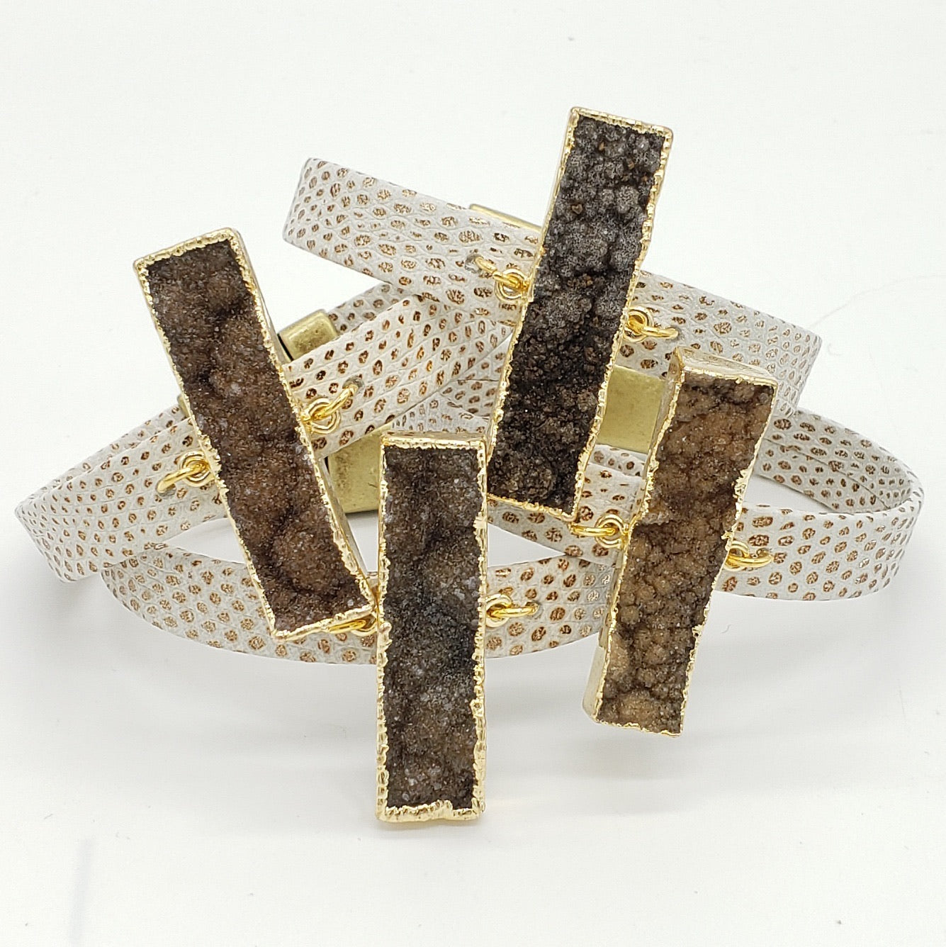 Geometric Druzy Cuff