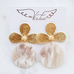 Lotus Flower Earring Acrylic