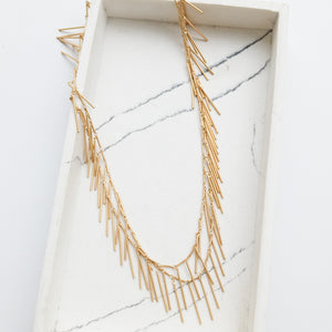 Double Spike Necklace