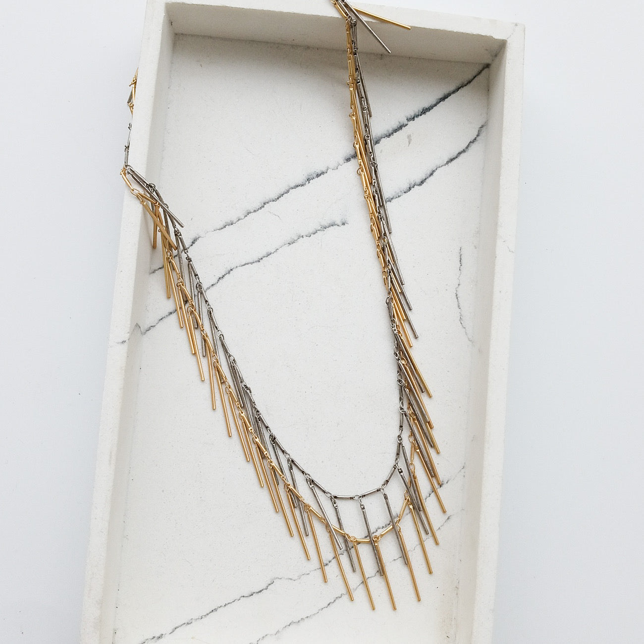 Double Spike Necklace