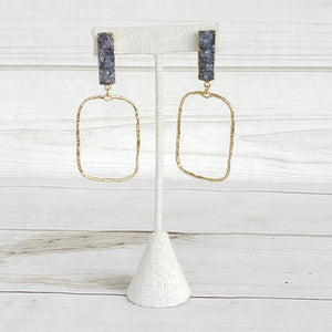 Druzy w/ Branch Rectangle