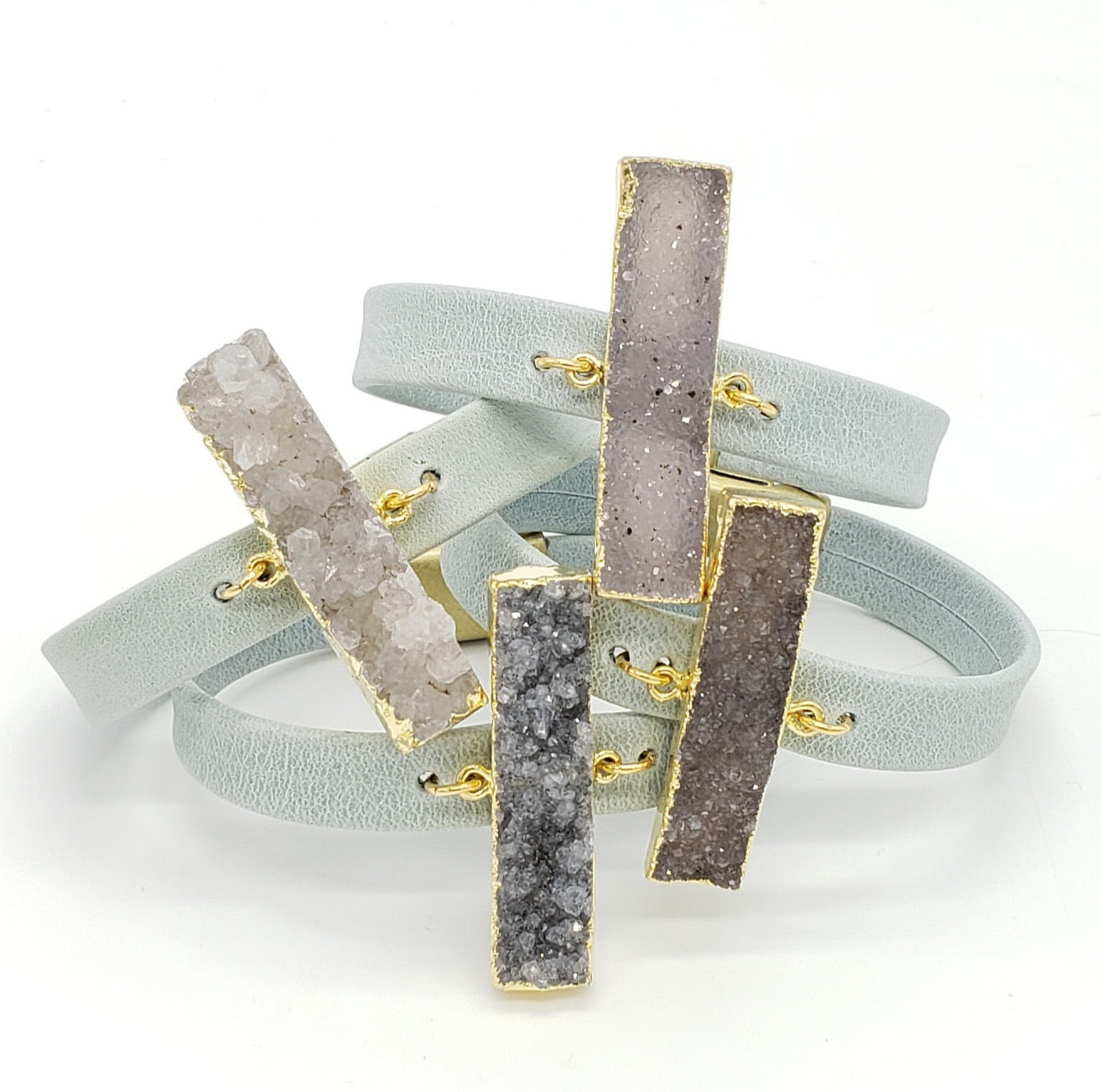 Geometric Druzy Cuff