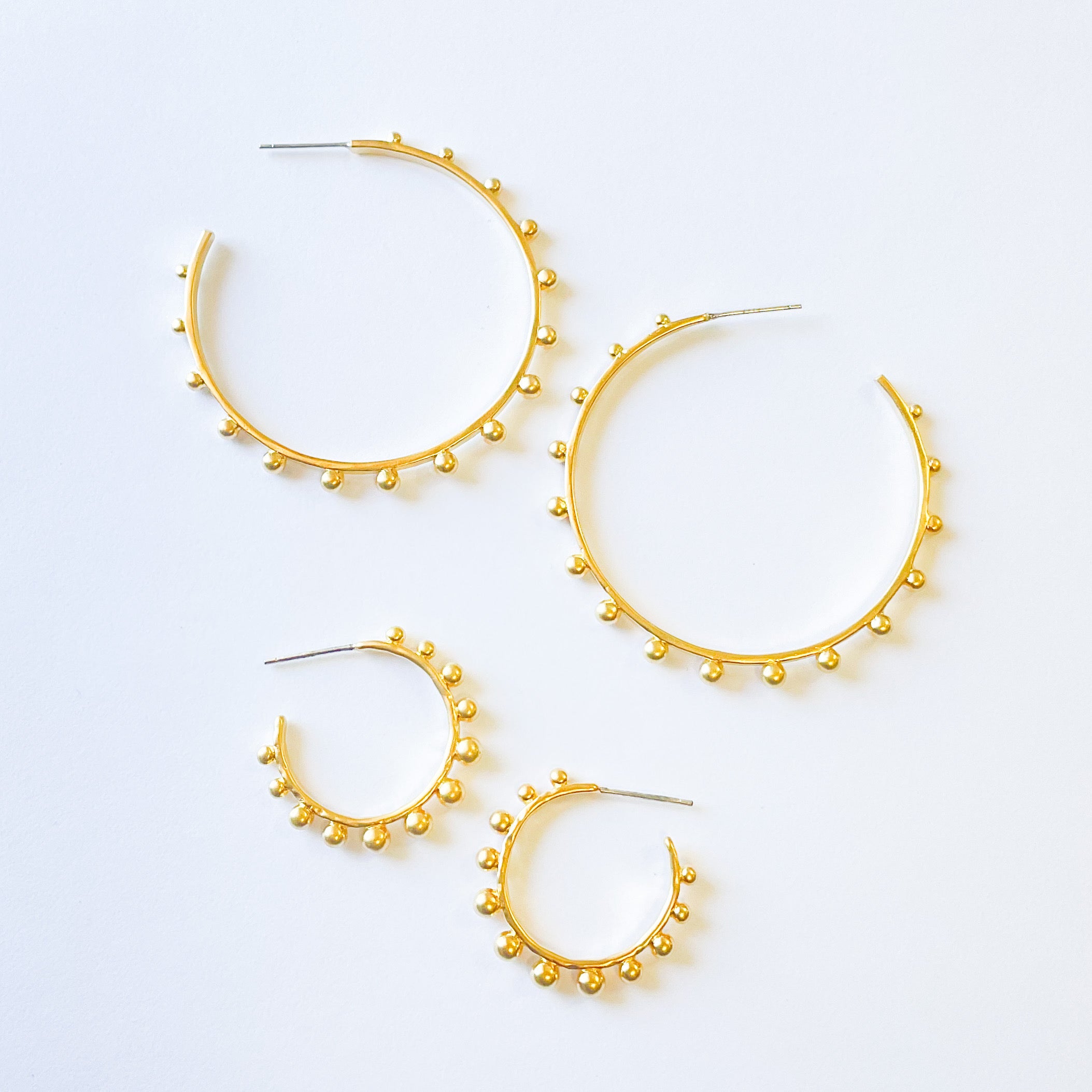 Studded Hoops