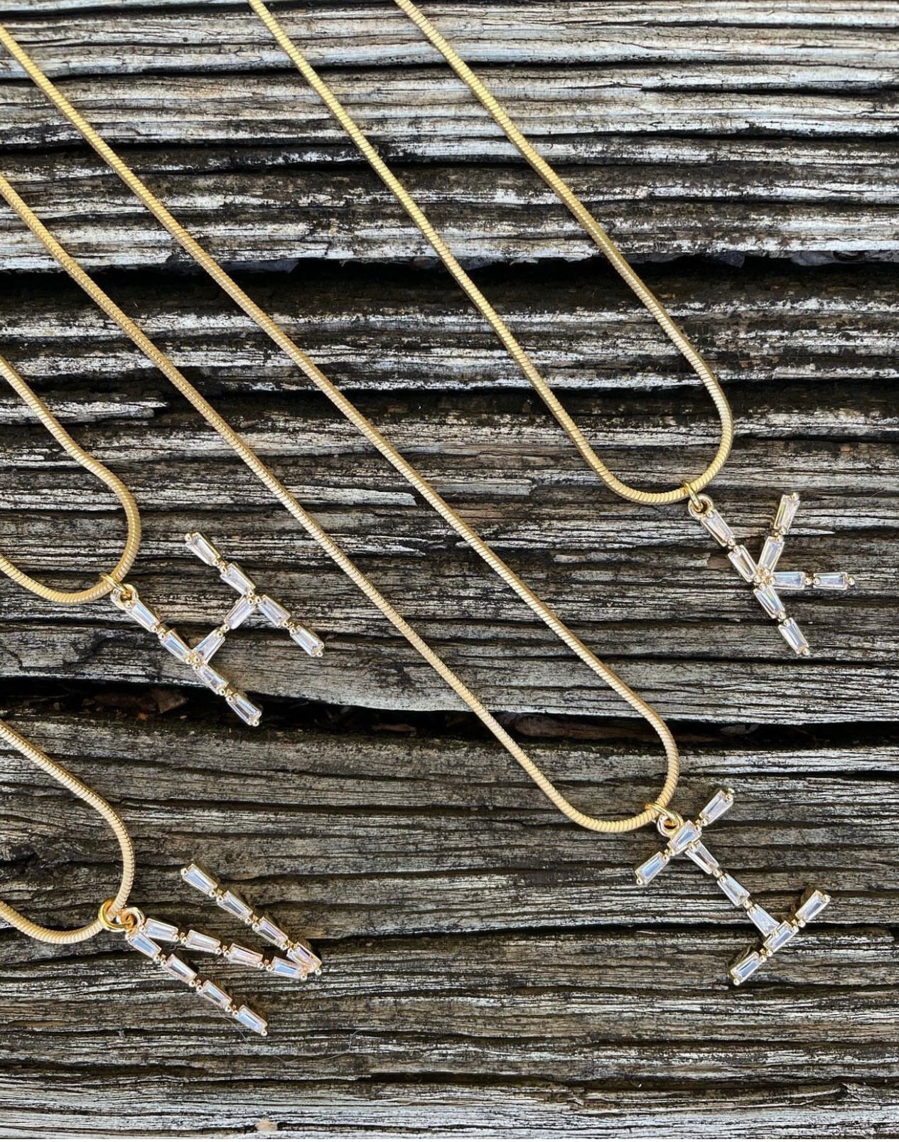 Baguette Monogram on Square Snake Chain