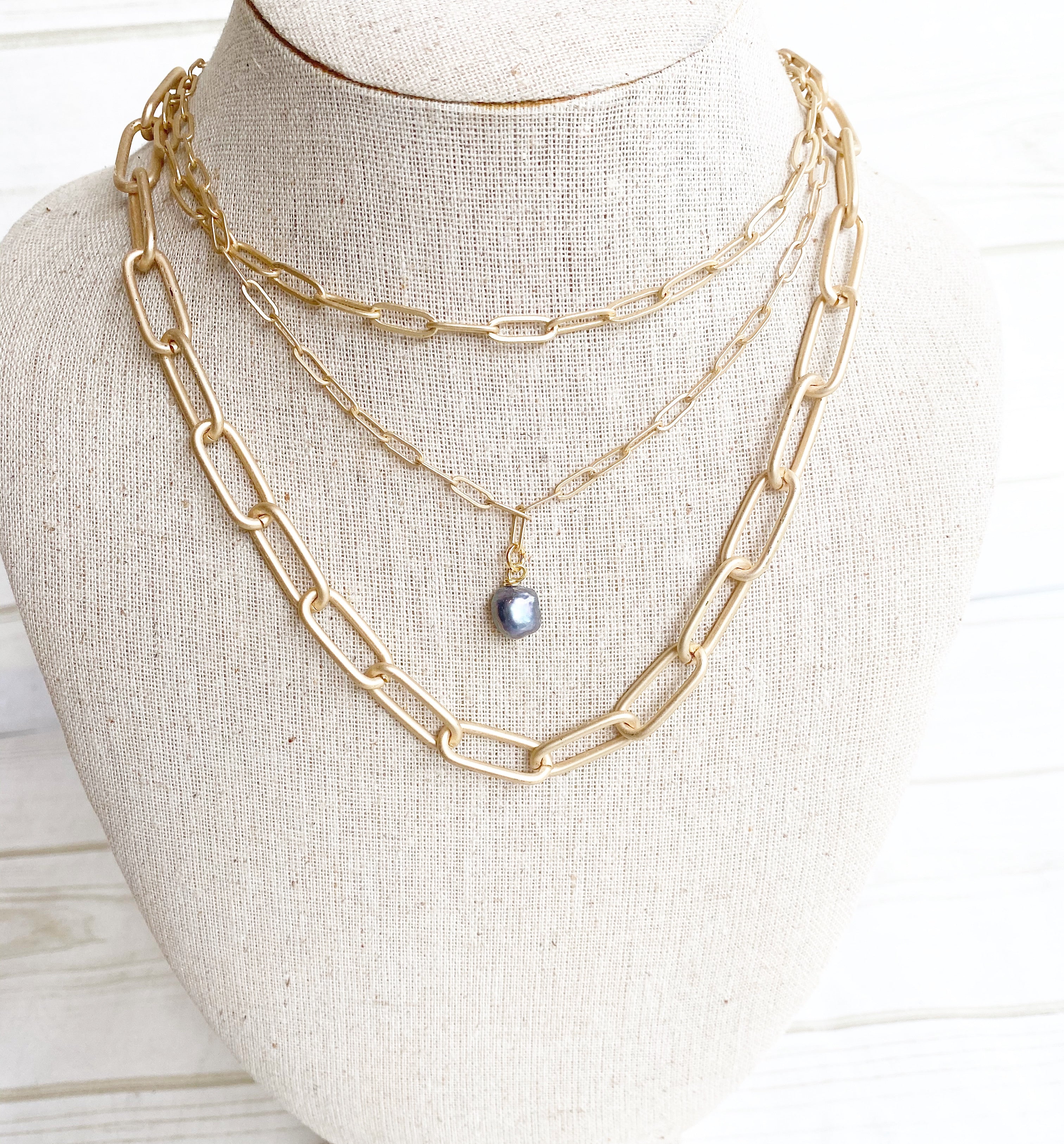 XL Paperclip Necklace 18”