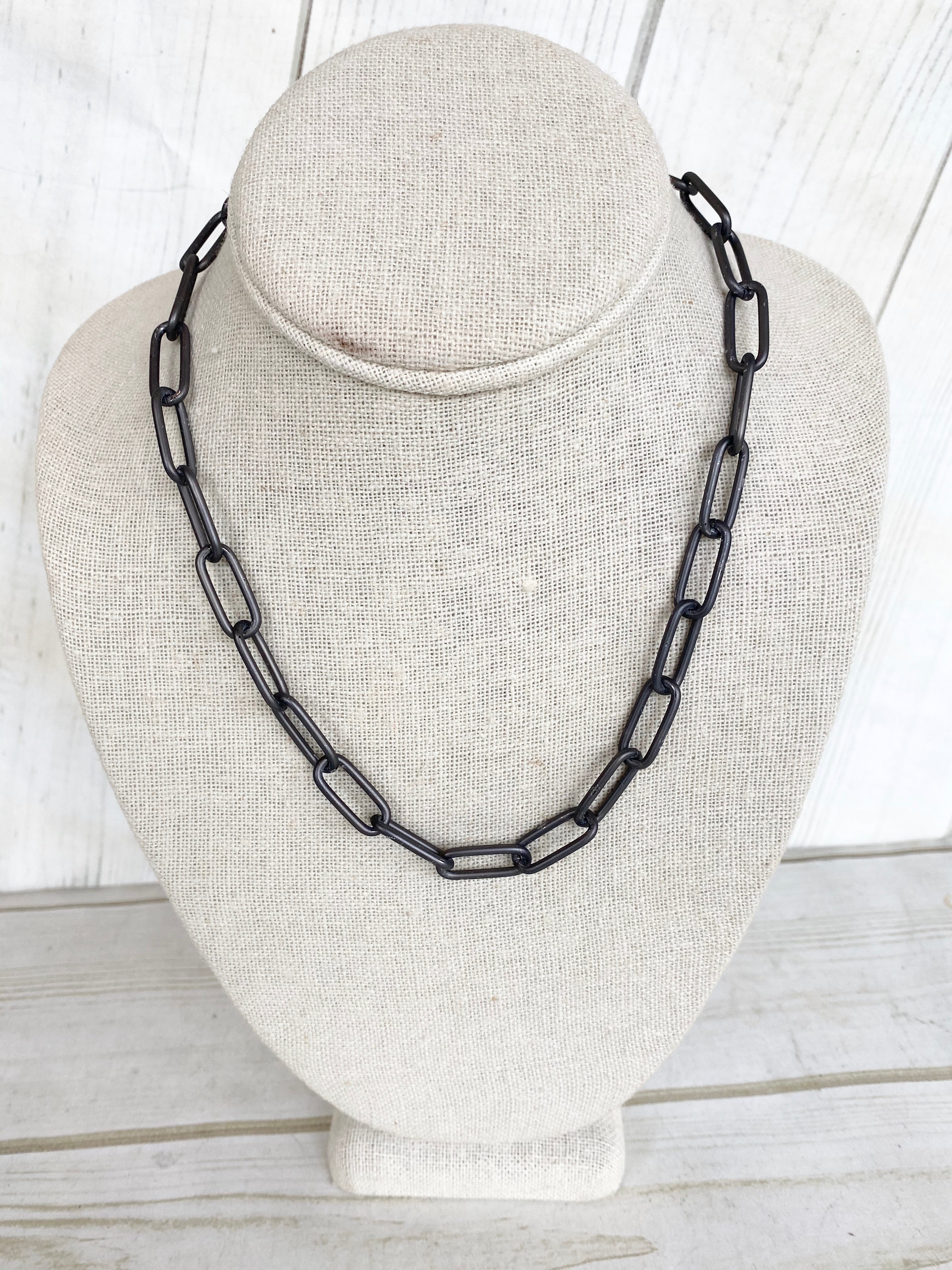 XL Paperclip Necklace 18”
