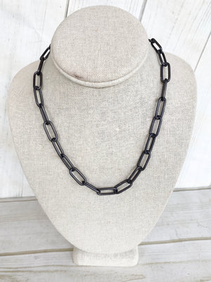 XL Paperclip Necklace 18”