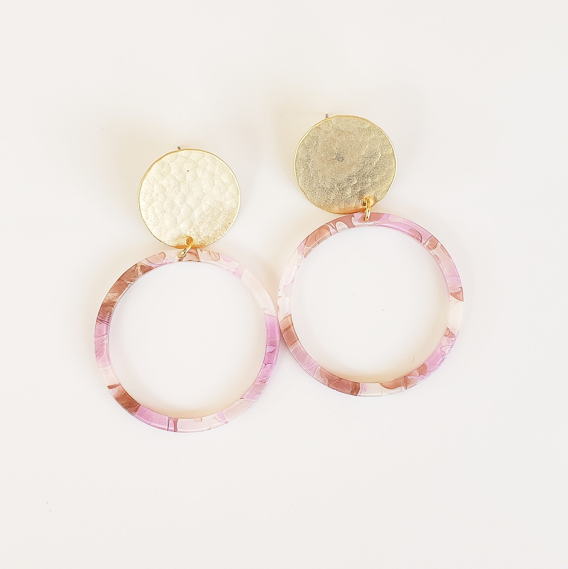 Disc Post w/ Acrylic Circle – Virtue Jewelry Design