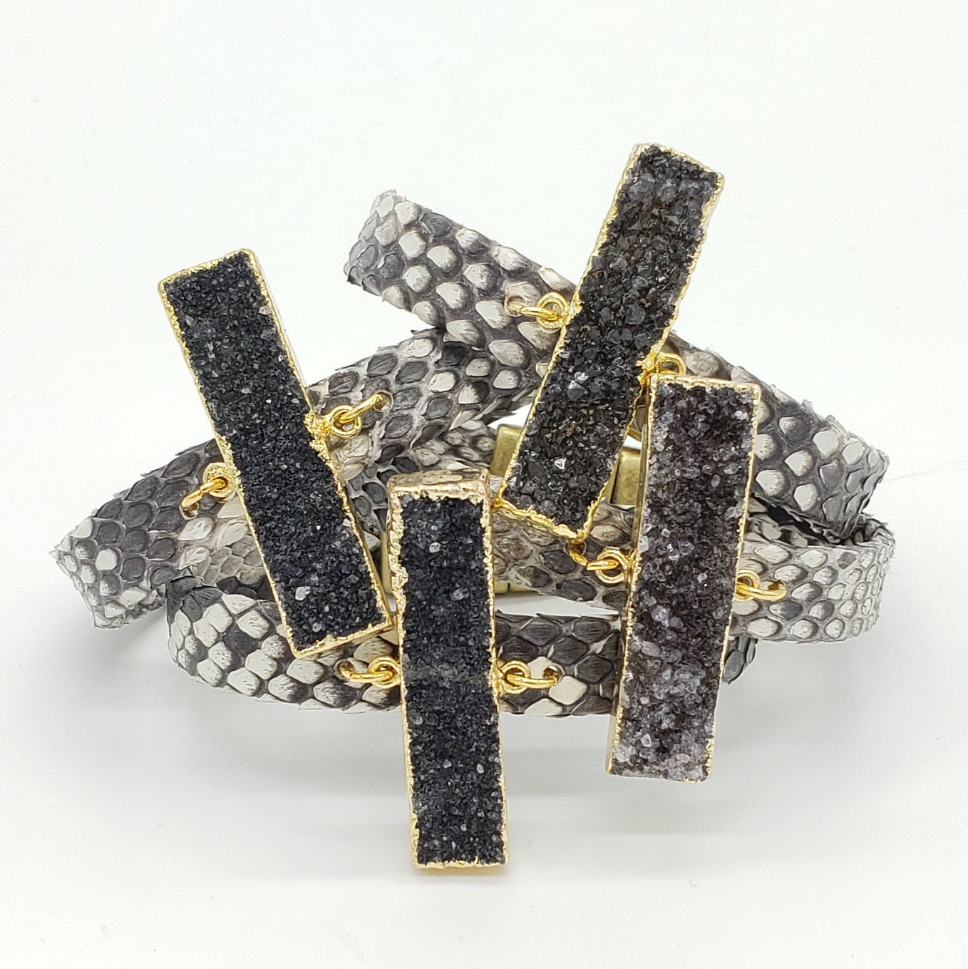 Geometric Druzy Cuff