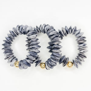 Heishi Bone Bracelets